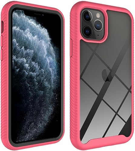 Asuwish Funda de teléfono para iPhone 11 Pro 5.8 con protector de pantalla de vidrio templado y soporte delgado, funda protectora híbrida resistente