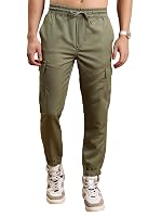 Highlander Men’s Cargo Jogger Trousers| Utility Pockets | Trouser for Men | Men Trousers
