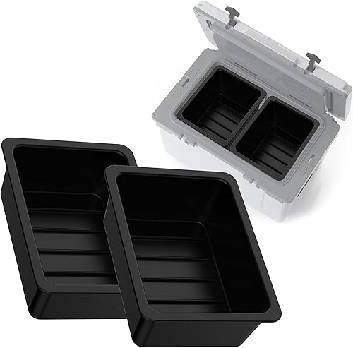 Cesta seca para enfriador ultraligero RTIC de 52 cuartos de galón, plástico resistente sin BPA, especialmente diseñada, duradera, segura para