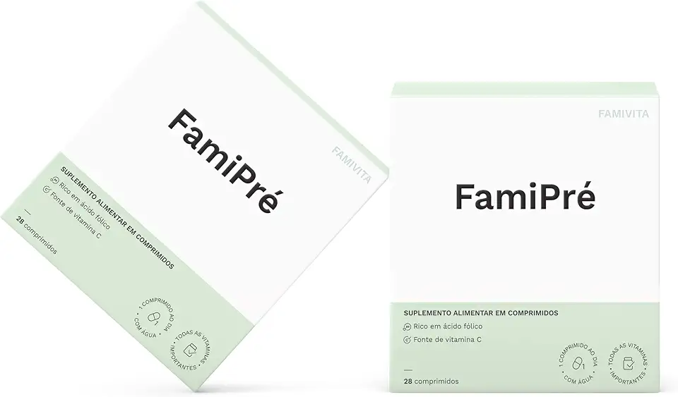 FamiPré - Com ácido fólico como metilfolato e outras vitaminas para mulheres na pré-concepção (8 Semanas)