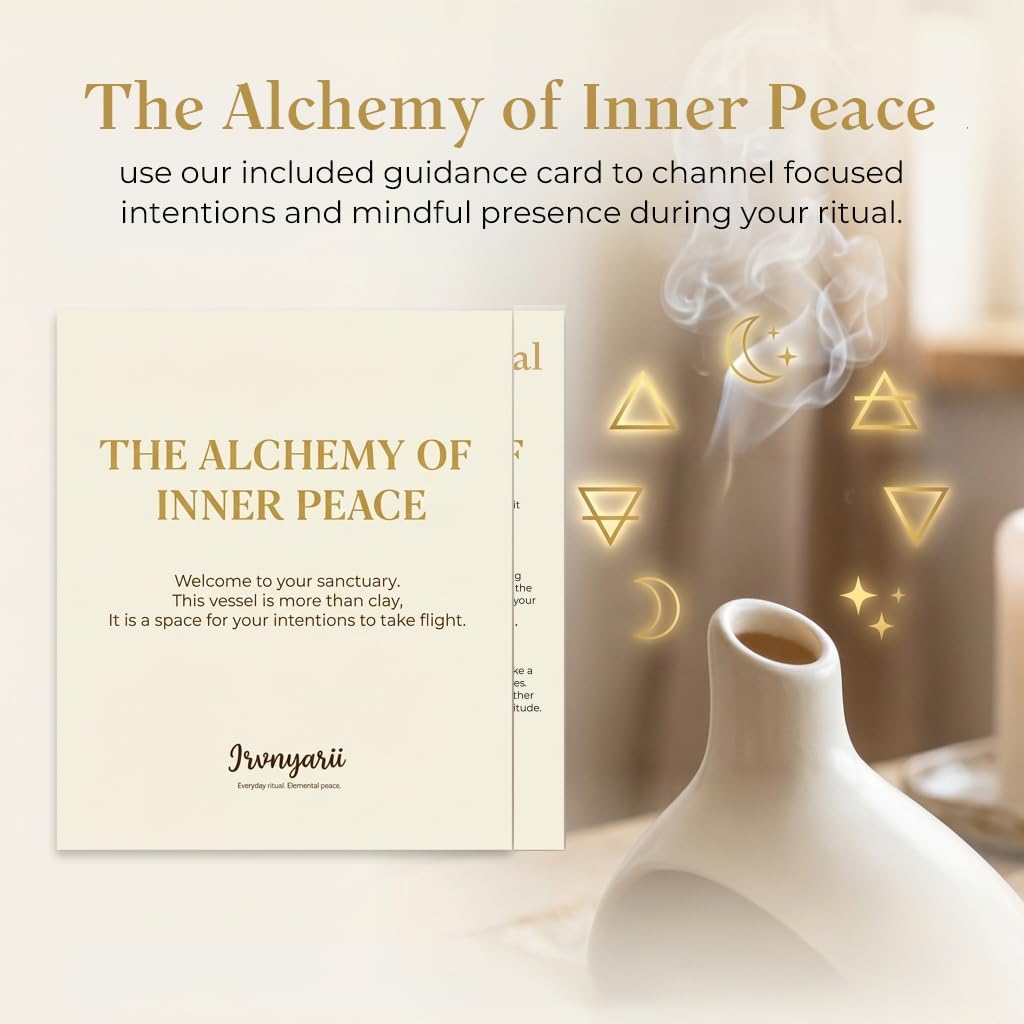 Handmade Ceramic Palo Santo Holder Chimney Incense Burner with Ash Catcher image 3