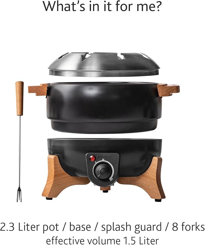 Set Eléctrico para Fondue Boska 2.3 Qt - Control de Temperatura miniatura 7