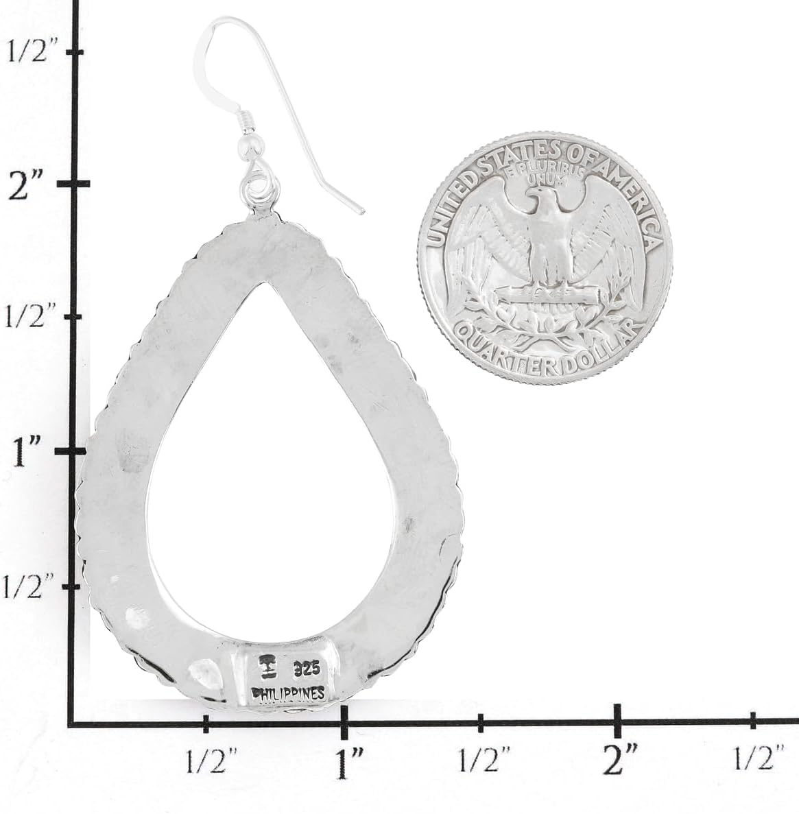 Turquoise Earrings 925 Sterling Silver & Genuine Gemstone