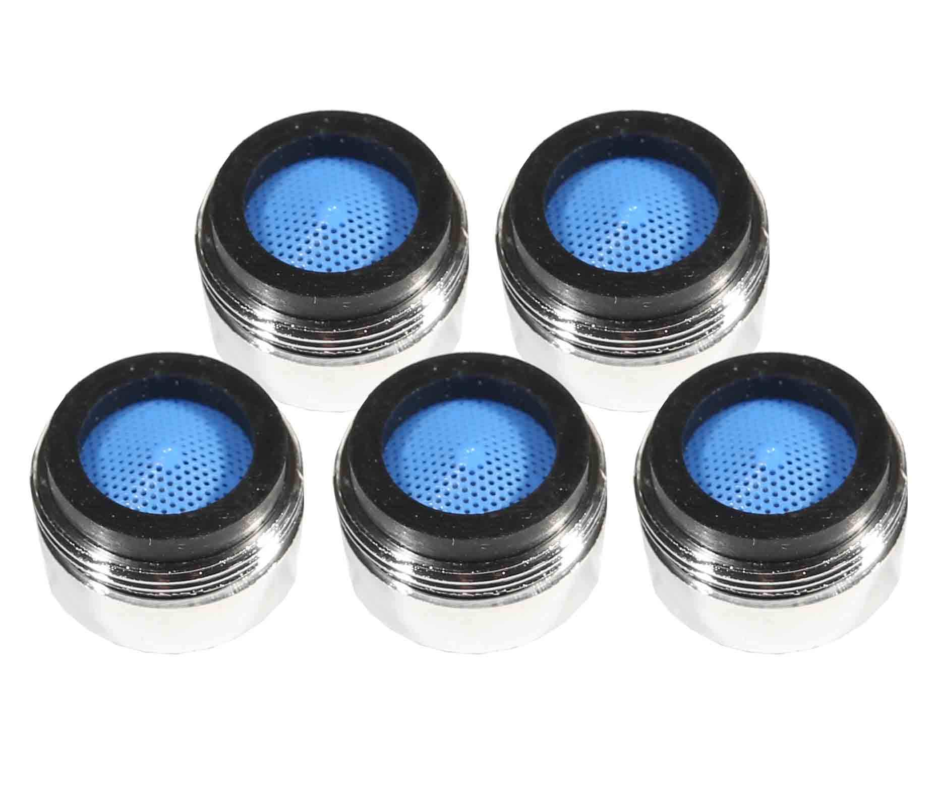 LOWENERGIE Tap Aerator 22mm Male,6ltr per Minute, Water, Energy Saving Reduce Bills Chrome. Pack Sizes (5)