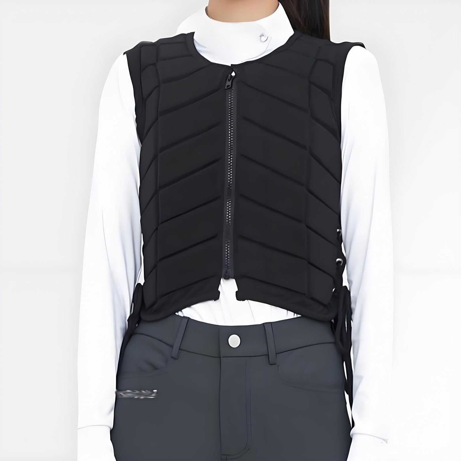 Chaleco Protector Ecuestre Unisex Adultos,Chaleco de Equitación Ajustable,Chaleco para Montar a Caballo Equitación,Equipo de Protección,para Hombres,Mujeres,Jóvenes,Niñas