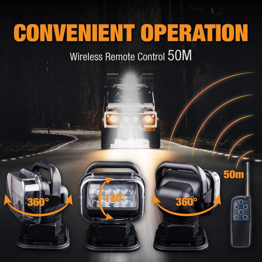 12V 24V Light Remote Remote Control For LED Search Spotlight | 12V/24V ...