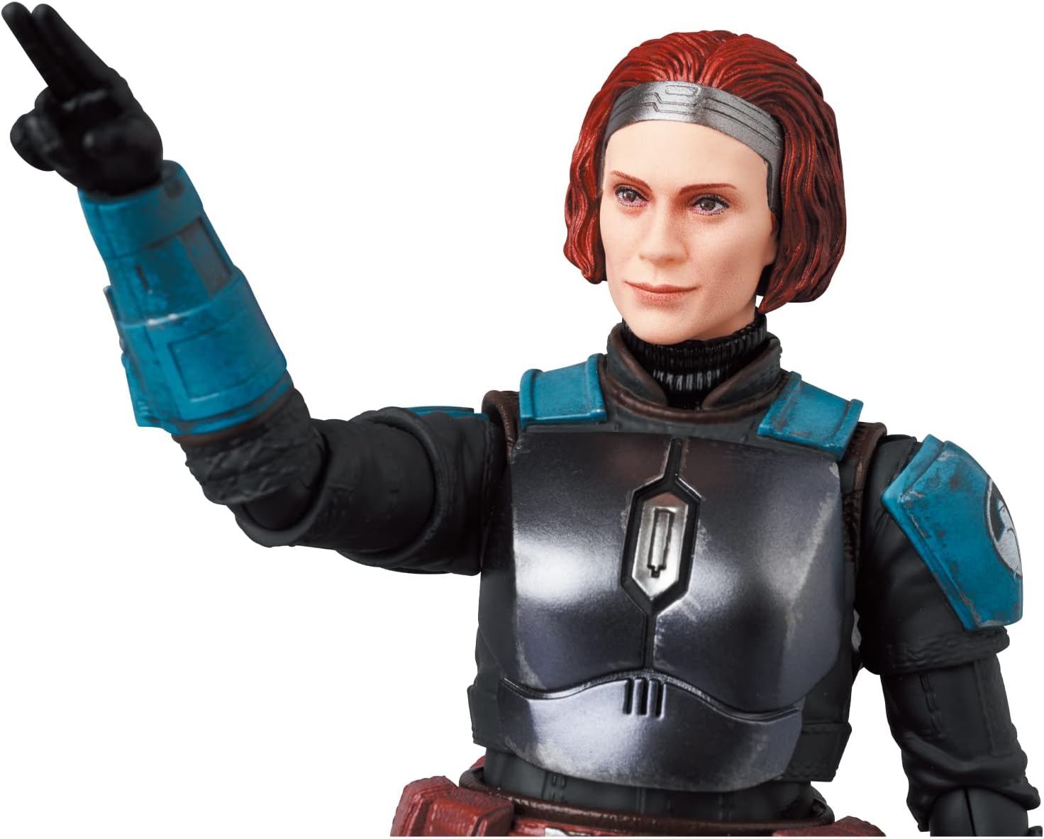 MEDICOM TOY MAFEX No. 208 BO-KATAN KRYZE The Mandalorian Ver., Total Height: Approx. 5.9 inches (150 mm), Non-scale, Painted Action Figure