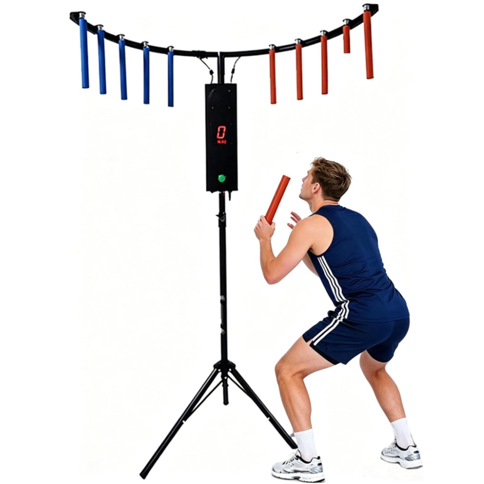 Oiyekntd Hand Eye Coordination Training Catching Stick Game Reflex Sticks, Catching Stick Arcade Game for Party, Business and Family Game Night, with LED Light & Music Reaction Black