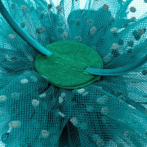Image of DRESHOW Fascinators Hat Flower Mesh Ribbons Feathers on a Headband and a Clip Tea Party Headwear for Girls and Women