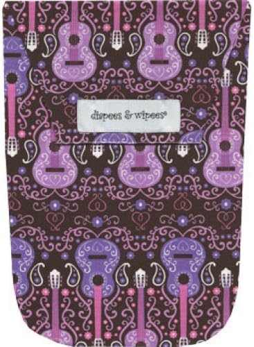 Diapees & Wipees Sweet Guitars Baby Diaper and Wipes Bag