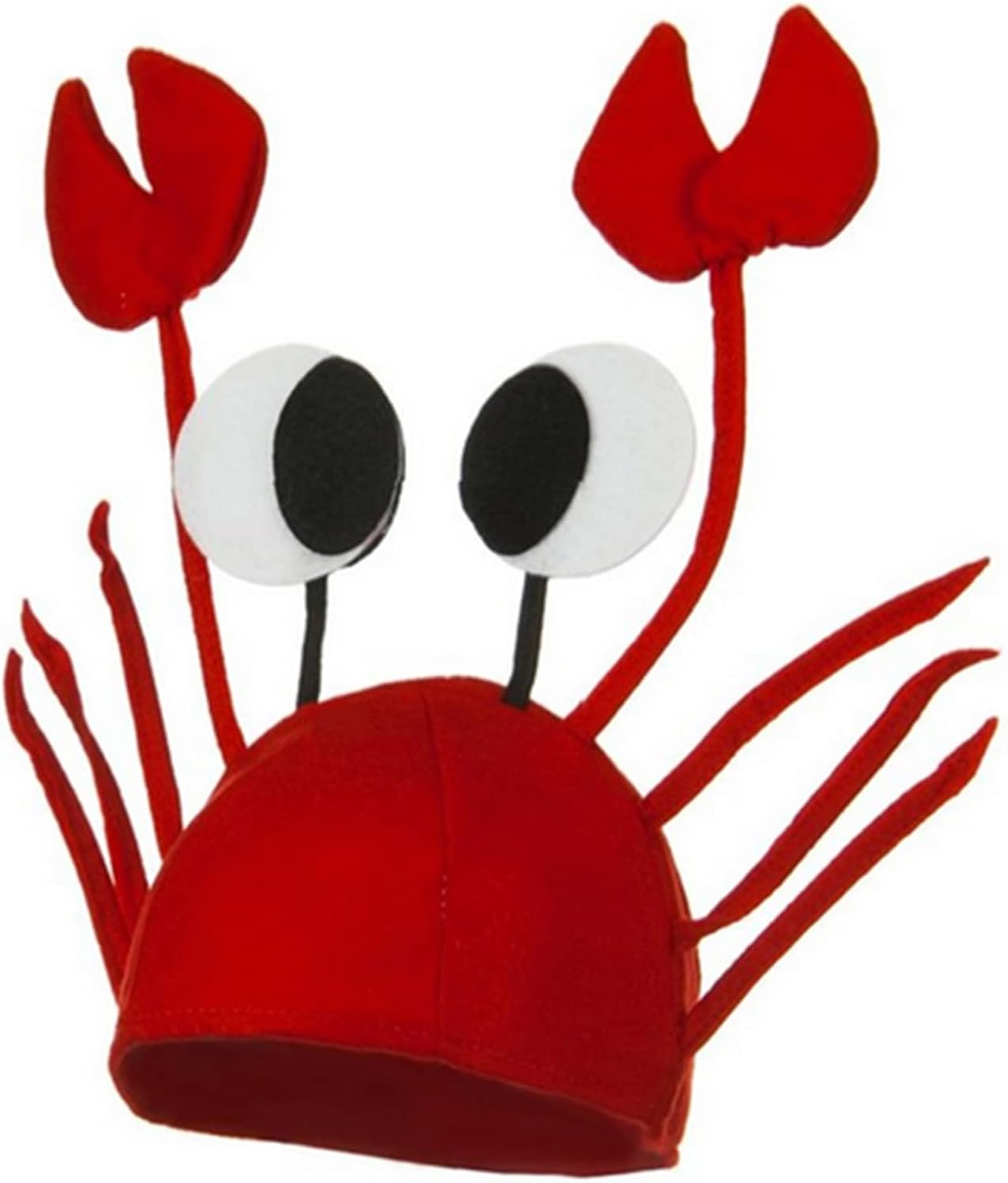 Novelty Party Crab Hats - Funny Costume Ocean Animal Dress Up for Adult Under the Sea Parties