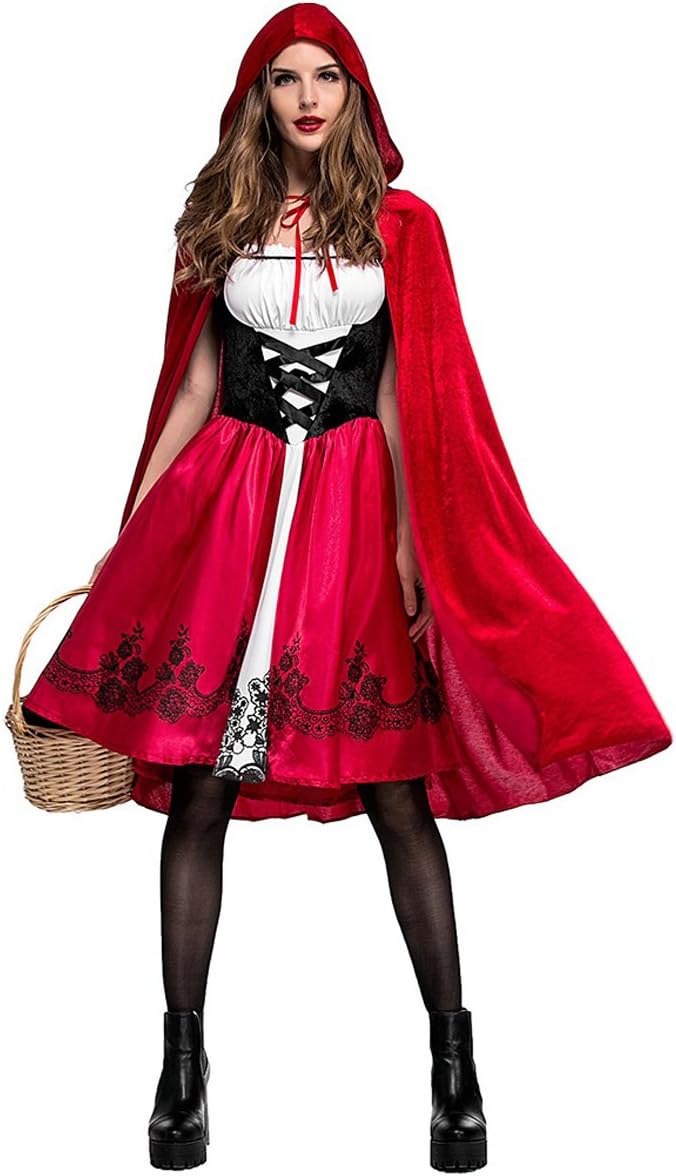 Boleyn Women’s Little Red Riding Hood Costume Halloween Fancy Party Dress - Image 6