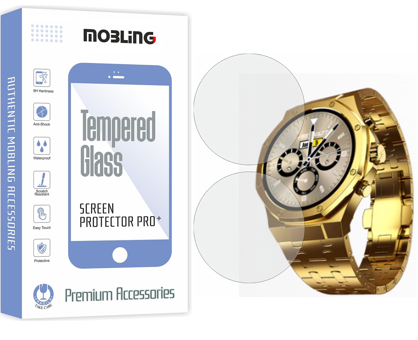 Screen Guard Compatible With Fire Bolt Royale Smart Watch Screen Protector Full Coverage Hydrogel TPU not a Tempered Glass (Pack of 2)