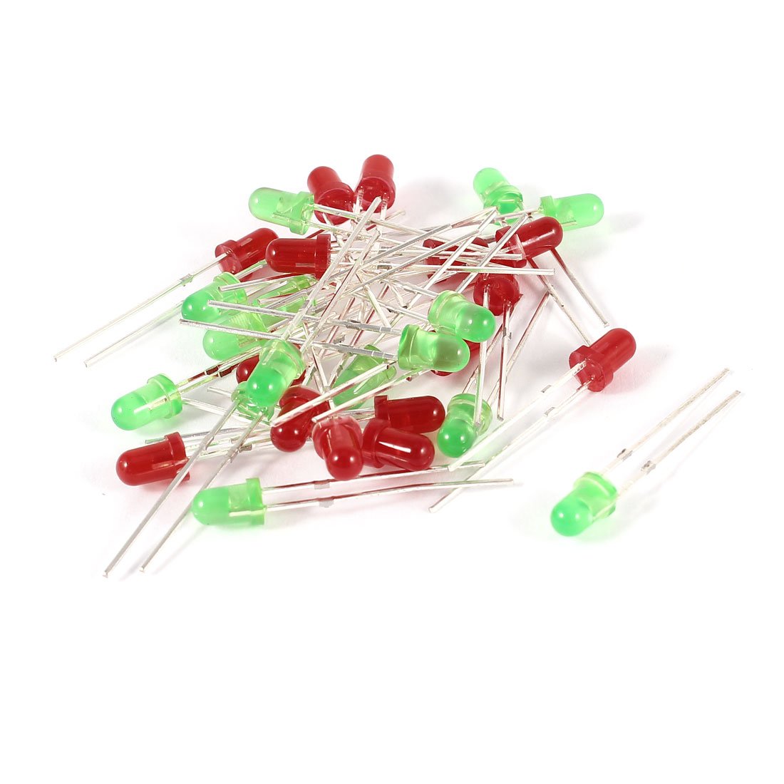 30 PCS Diodi Cappello di Paglia 3mm Rosso Verde LED Diodi Emettitori di Luce Diodi Schottky DC 2.5-3.0V