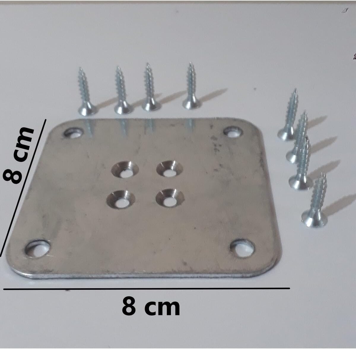 8 Cm E 8 Cm Ahşap Bağlantı Saçı, Düz Metal Aparat, Ayak Aparatı, Metal Saç, Düz Aparat, Saç Aparat metal