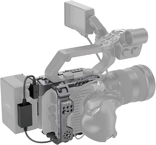 SMALLRIG FX6 Kit de jaula para cámara Sony FX6, jaula compacta FX6 con placa de batería de montaje en V para trípodes/disparos de mano/hombro - 4124