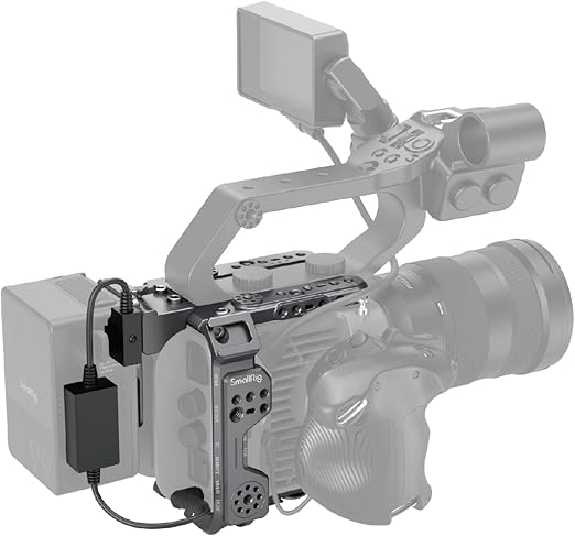 SMALLRIG FX6 Camera Cage Kit for Sony FX6, Compact FX6 Cage with V-Mount Battery Plate for Tripods/Handheld/Shoulder Shooting - 4124