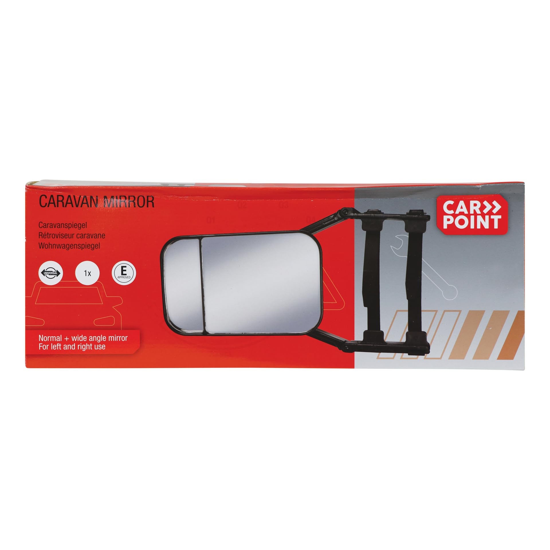 Carpoint Rétroviseur Caravane Luxe Double