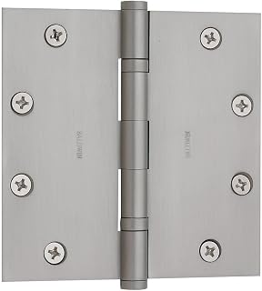 Baldwin 1051264I Square Ball Bearing Mortise Hinge, Satin Chrome