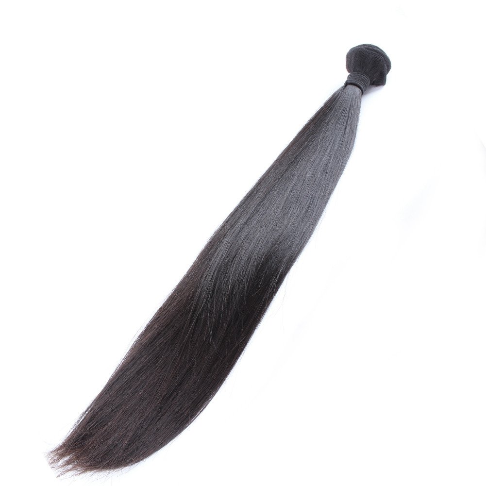 Brazilian Hair Bundles Virgin Hair Bundle Deals Straight Human Hair Extensions 1 Bundle 32" Natural Color