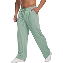 Deyeek Mens Lightweight Sweatpants Open Bottom Sweat Pants for Men Straight Leg Gym Sweatpants Lounge Pants with Pockets