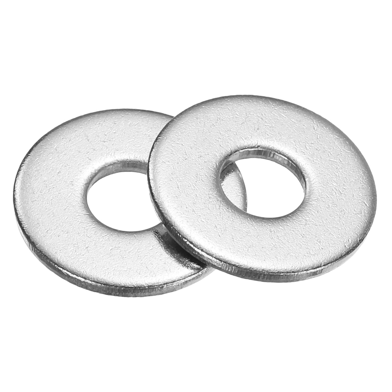 sourcing map 20Pcs Flat Washers, M6x18x1.6mm 304 Stainless Steel Washer Flat for Screws Bolts, Automotive, Construction, Industrial, Silver Tone