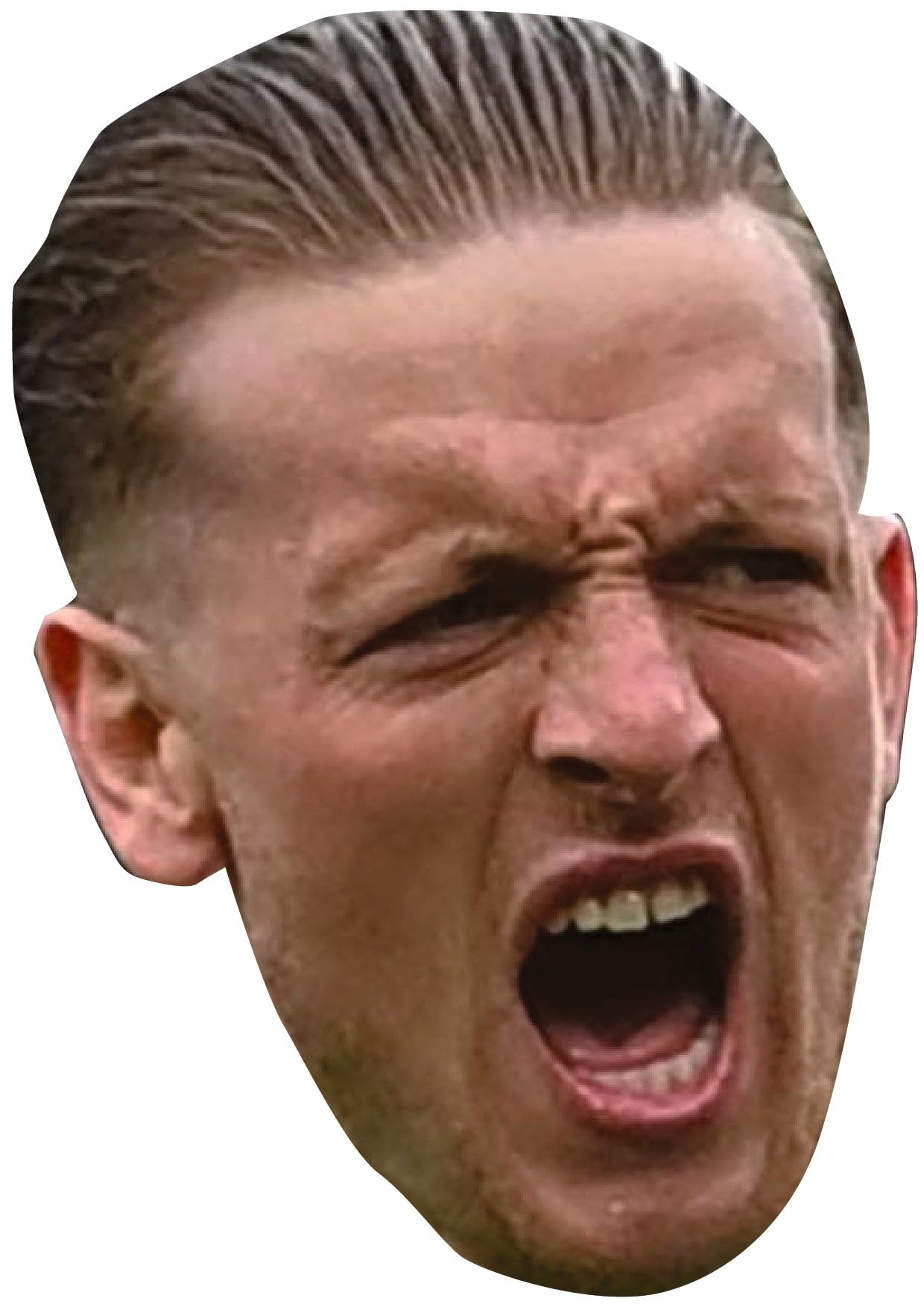 FoxyPrinting Jordan Pickford Everton Face Mask – Everton England Goalkeeper Celebrity Card Mask – Celebrity Mask for Stag Do, Hen Night, Fancy Dress & Costume Parties, Ready to Wear