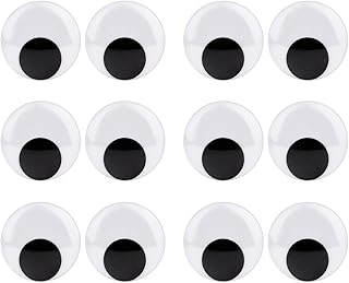 Sunmns 2 Inch Wiggle Eyes with Self Adhesive, 12 Pack