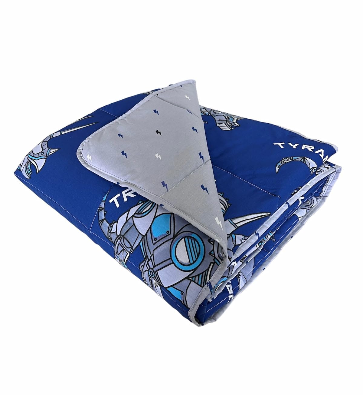 Dinobot 170 x 220 cm couvre-lit bleu pour chambre garçon