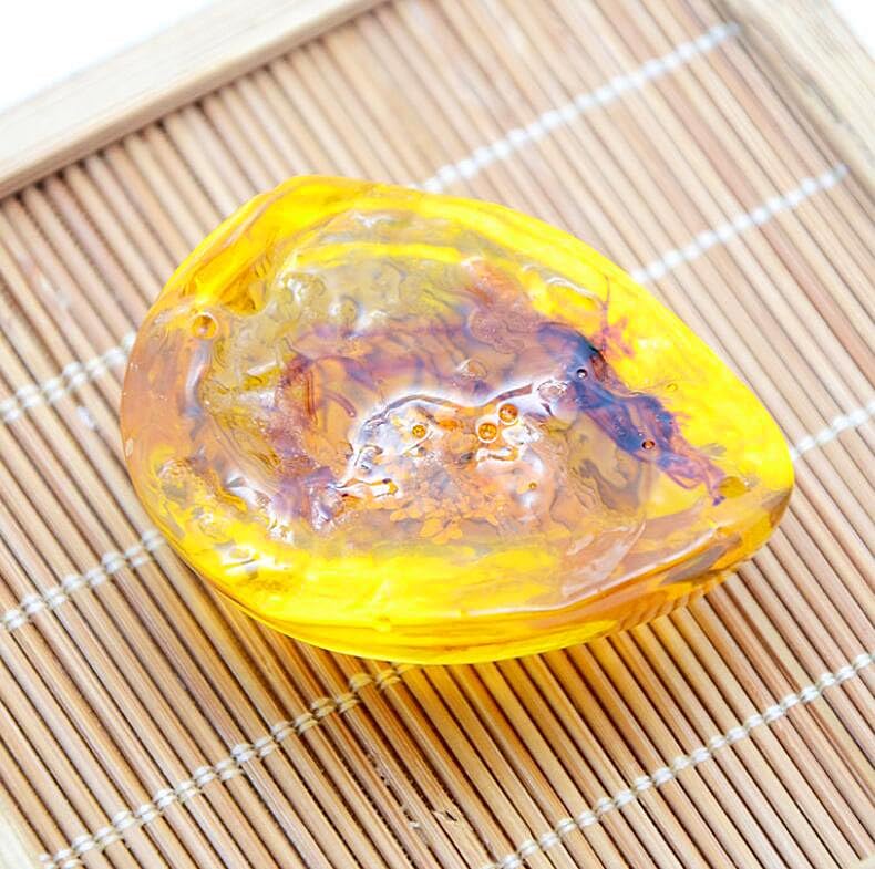 Image of EatingBiting Resin Amber Insect Pendant Scorpion Fossil Stone Crystal Home Decoration Samples Stones Specimens Home Decorations Collection Oval