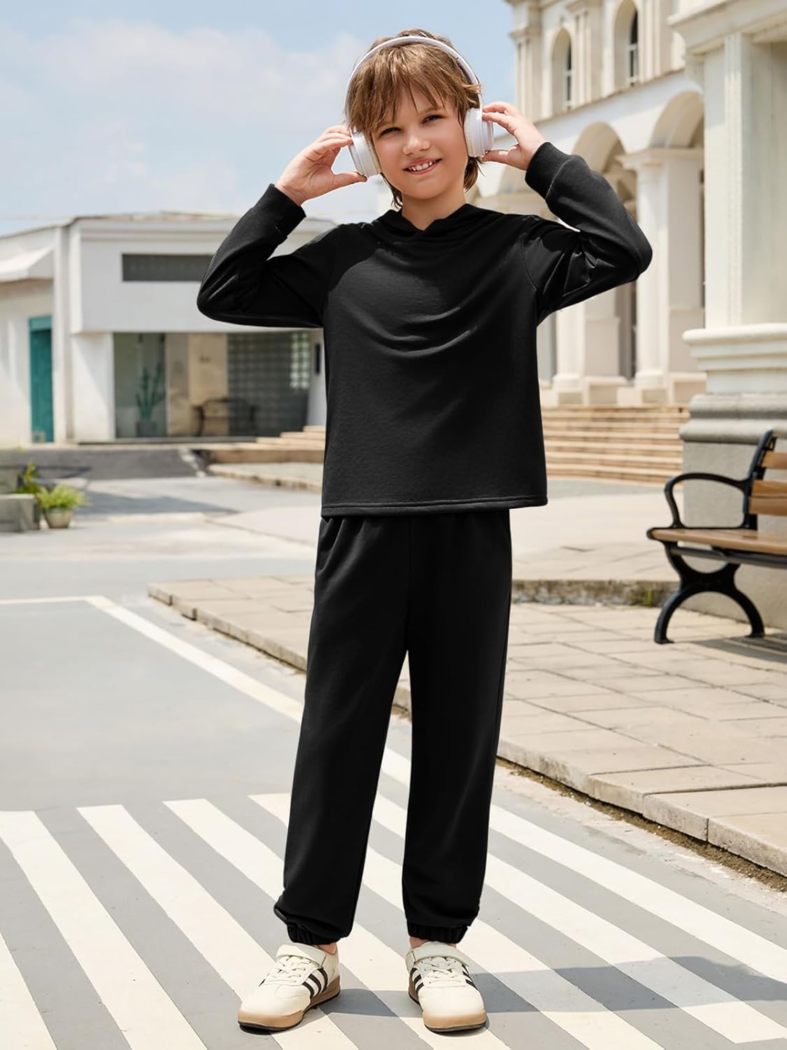 Boys Sweatsuit Kids Fashion Hoodies Sweatshirts and Jogger Set 2 Piece Fall Outfits 5-14 Years - Image 2