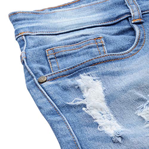 Urbano-Fashion-Mens-Light-Blue-Slim-Fit-Heavy-DistressedTorn-Jeans