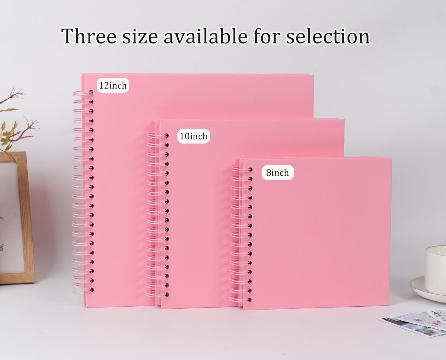 RECUTMS Álbum de recortes grande de 12 x 12 pulgadas, 60 páginas, papel