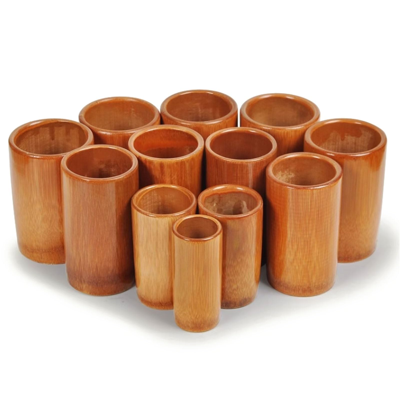 Set di coppette in bambù da 18/20/24 tazze, kit for terapia di coppettazione tradizionale con fuoco, coppette assorbenti for spa(20 cups set)