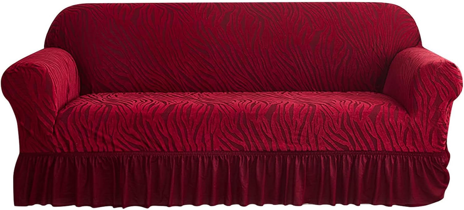 MBROS Sofa Cover with Skirt, High Elastic Couch Cover, Furniture