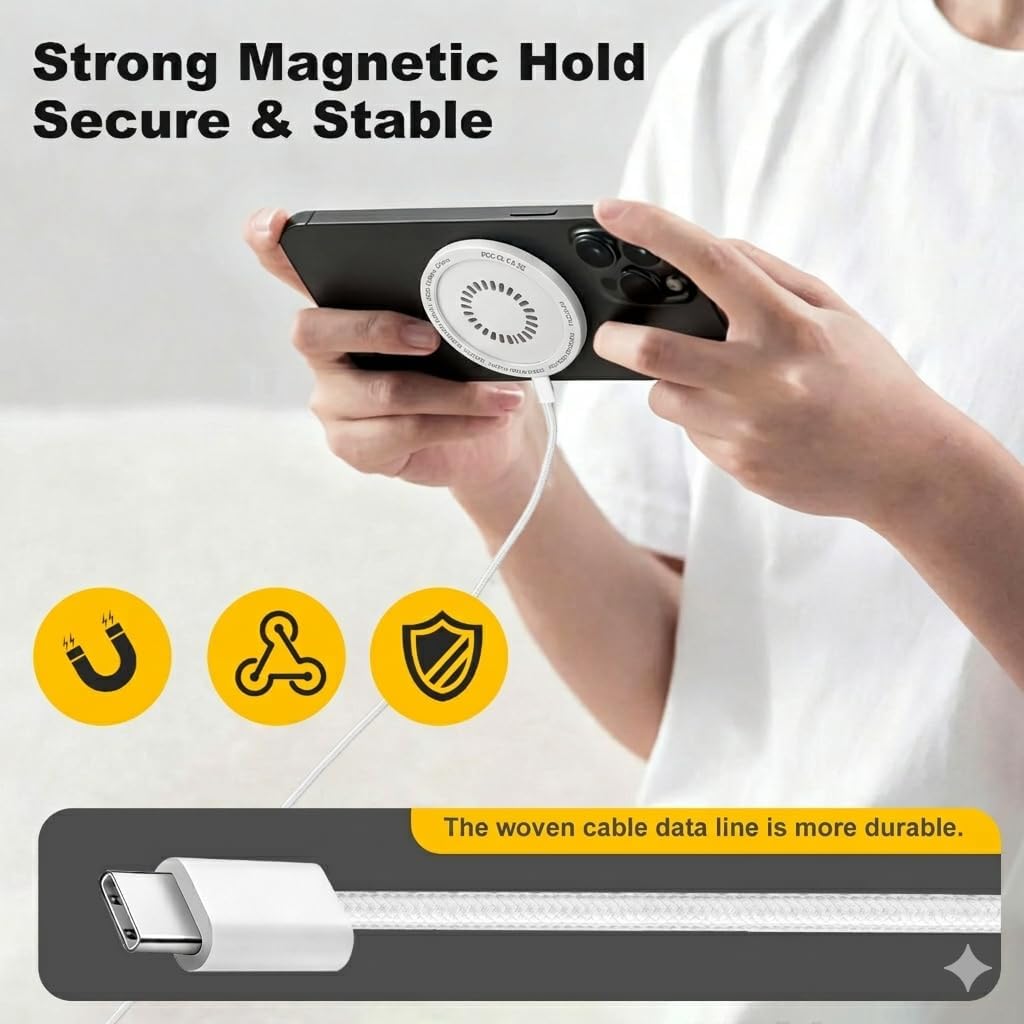 Magnetic Wireless Charging Pad Compatible with MagSafe 6.6Feet image 4