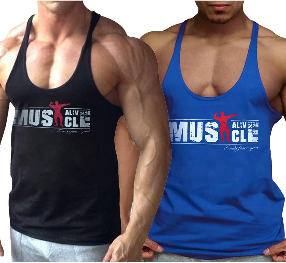 Alivebody Men's Athletic Basic Tank Top Sleeveless