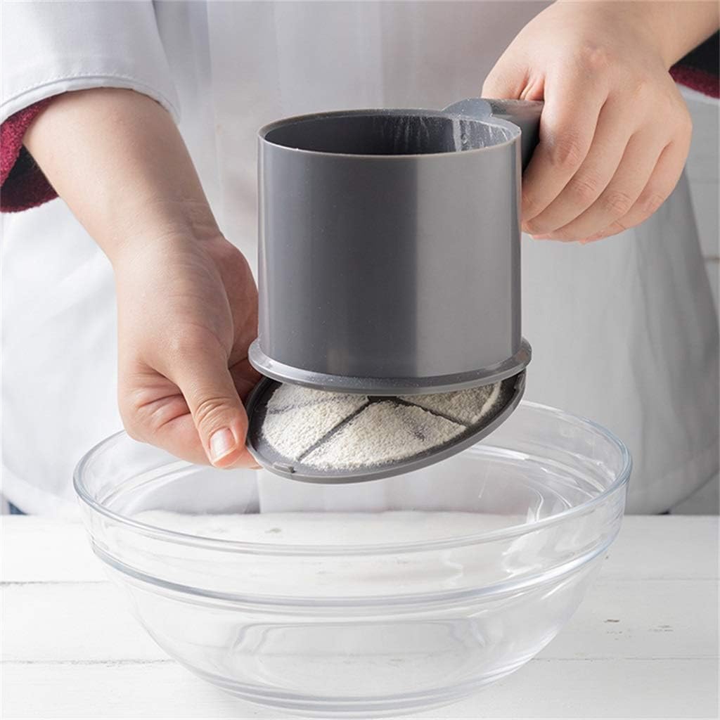 Flour Sifter Cup Fine Mesh Screen Baking Sieve Kitchen Craft For Sugar Flour