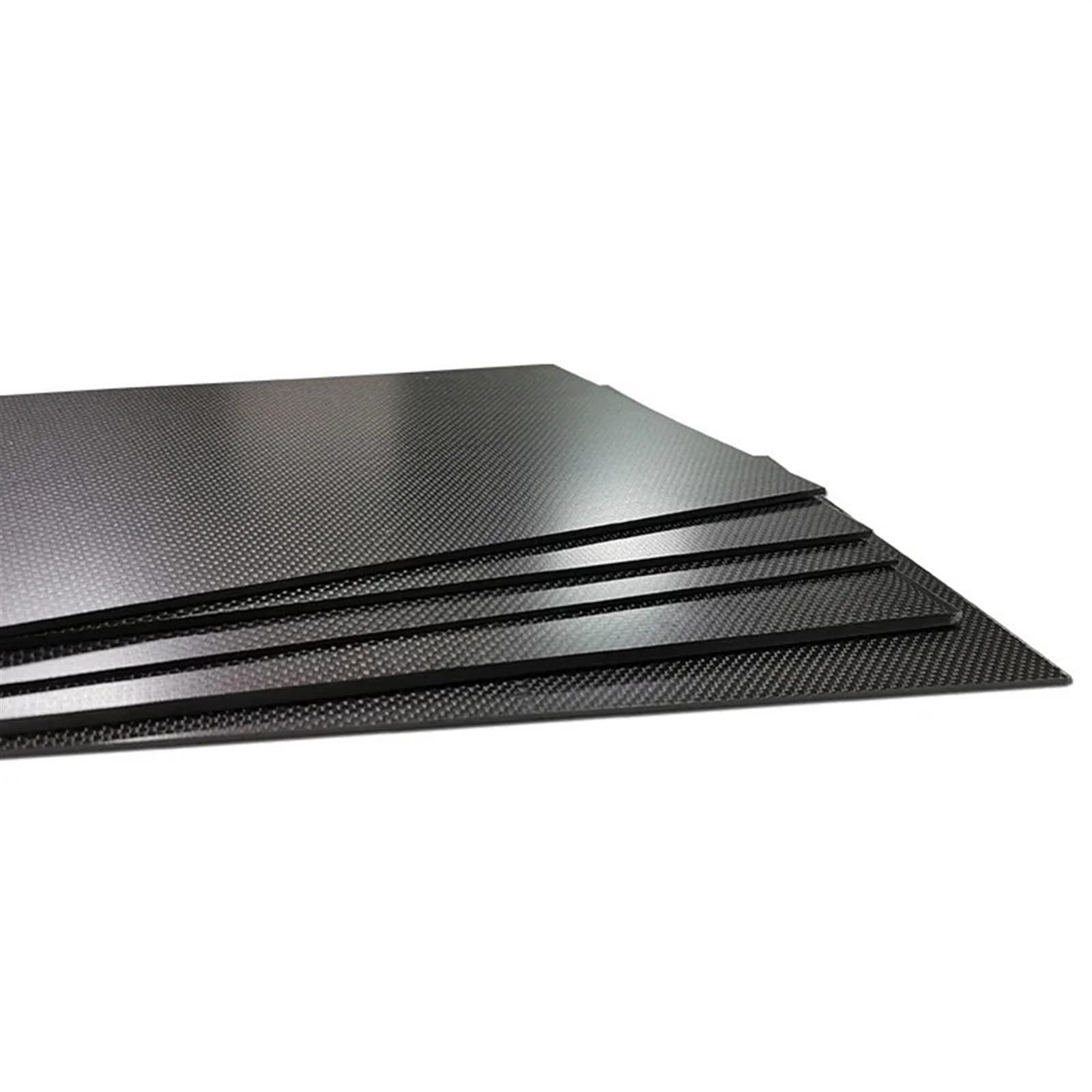 Carbon Platte 500 x 500 mm Kohlefaserplatte, Twill, glänzend, matt, 0,25–5 mm Dicke, echtes Plattenmaterial for RC Für Handarbeit, Restaurierung von Teilen(1.0mm Twill Glossy)