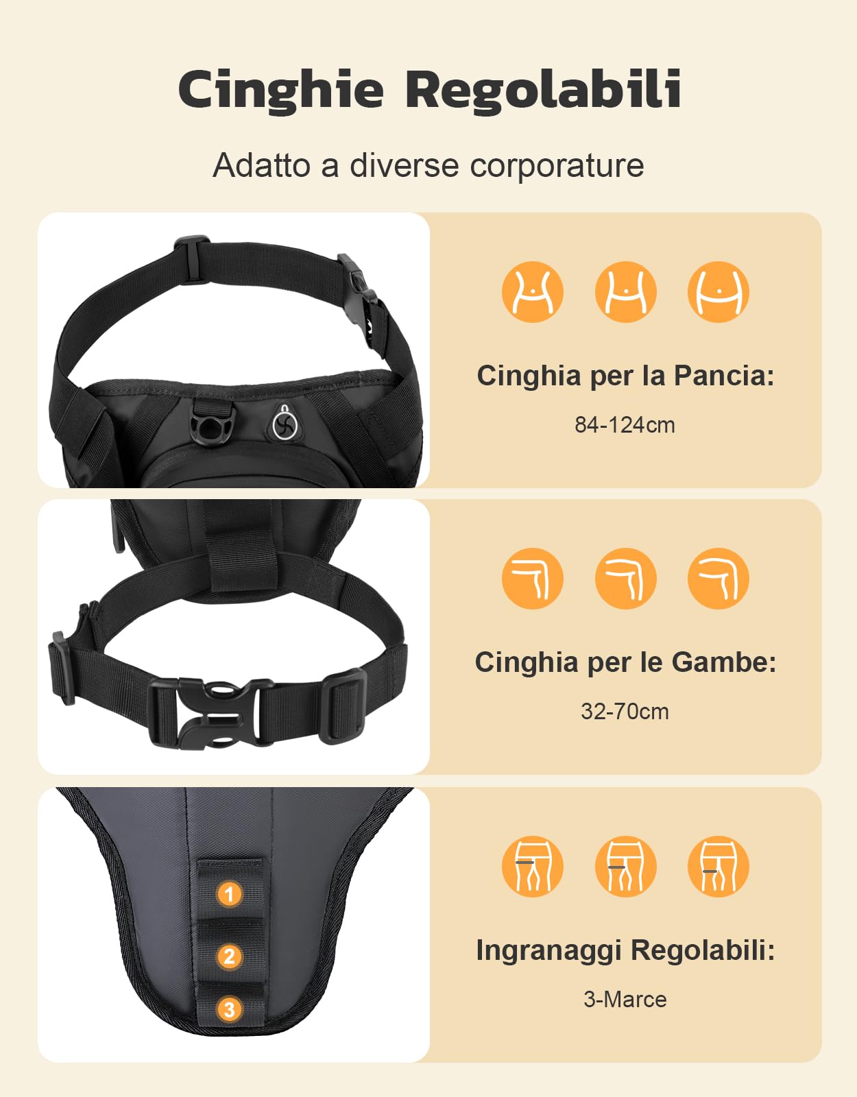 Mohard Marsupio Moto Espandibile EVA Borsa Cintura Cosciale Regolabile Borse Serbatoio Moto Striscia Riflettente