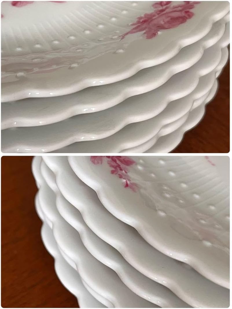 リモージュ(ジョルジュ ボワイエ)プチローズケーキ皿 6枚 レア美品 リモージュ(ジョルジュ ボワイエ)プチローズケーキ皿 6枚 レア美品