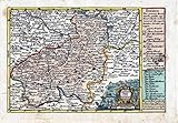  Der Leutmeritzer Crays in dem Königreich Böhmen. // Leitmeritz Litomerice Böhmen Bohemia czech Ceska Kamenice map carte