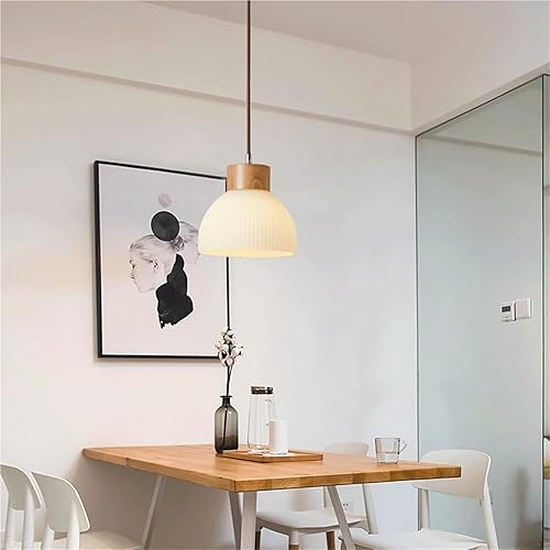 Miniatura 5 de Lámpara de madera maciza para plantas, lámpara de araña ajustable para interiores, sala de estar, comedor y entrada por Cambrio (7.1 in)