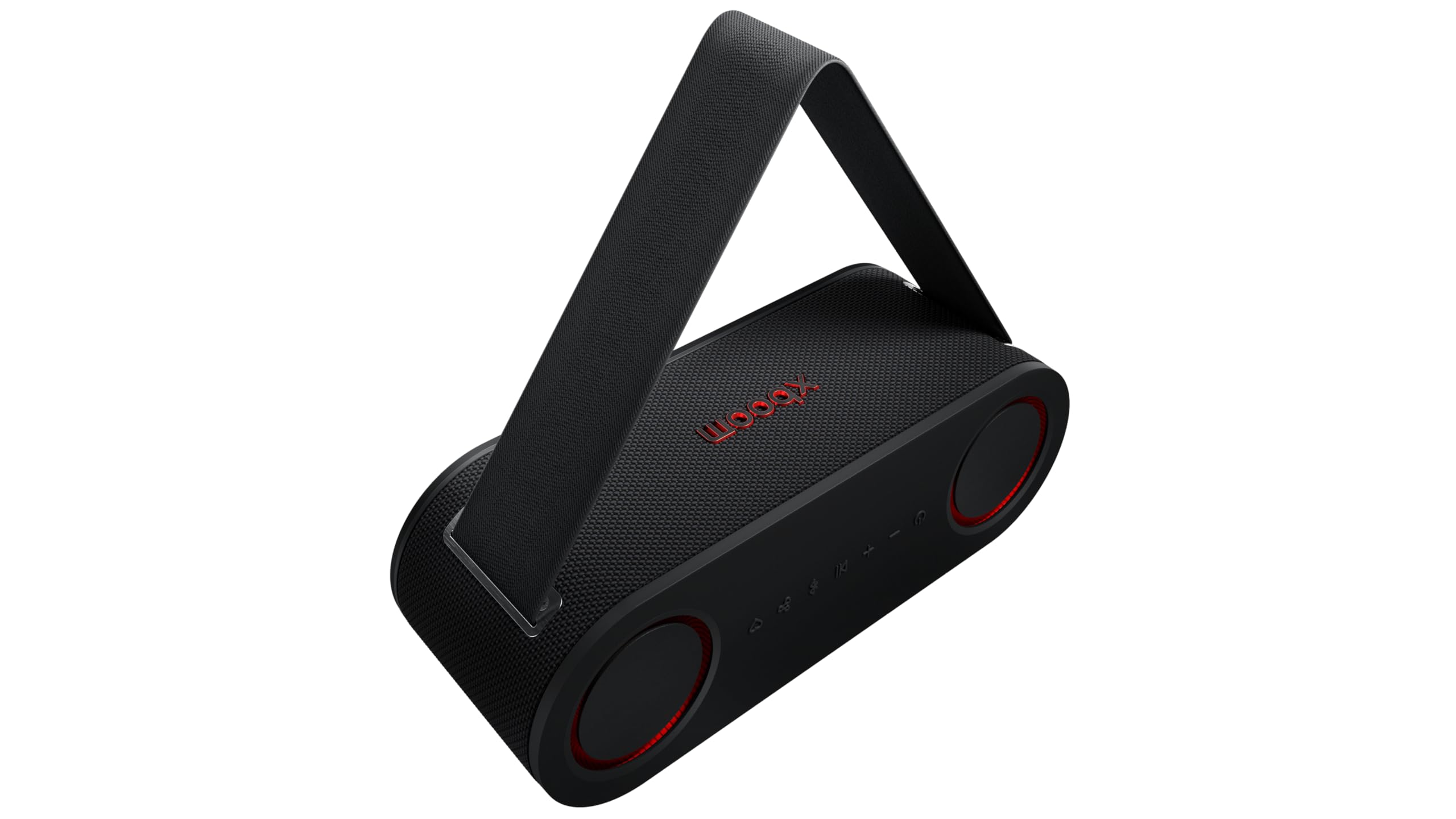 LG xboom Bounce by will.i.am, tragbarer Bluetooth-Lautsprecher (Signature Sound, nach Oben gerichtete Passivstrahler, IP67, bis zu 30 Std. Akkulaufzeit), Schwarz [Modelljahr: 2025]