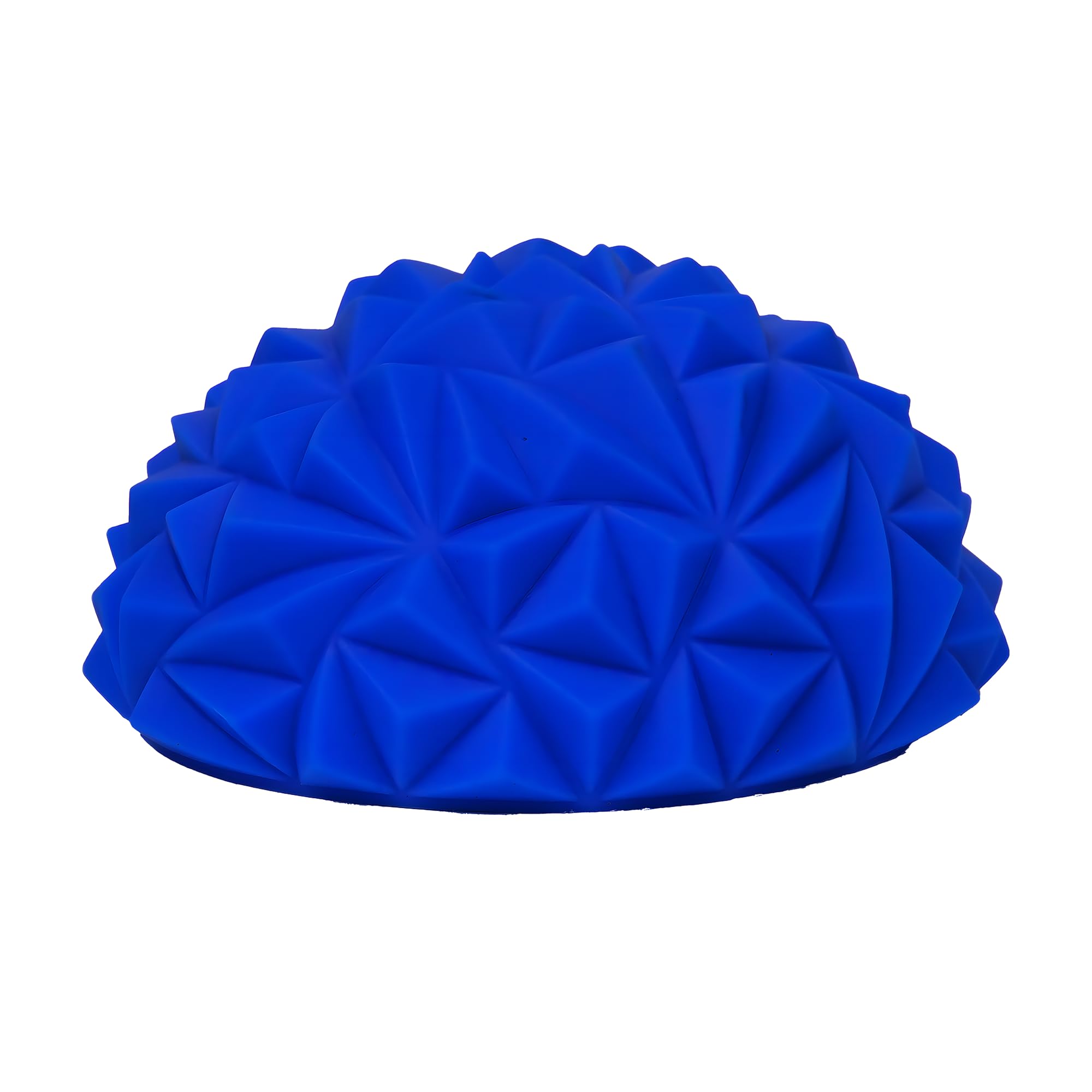 STRAUSS Triangle Silicone Hedgehog Balance Pod | Exercise Balls & Accessories | Foot Massage & Stability Training | Core Body Balancing, Inflatable Stepping Ball | Muscle Balancing Therapy (Blue)-image-7