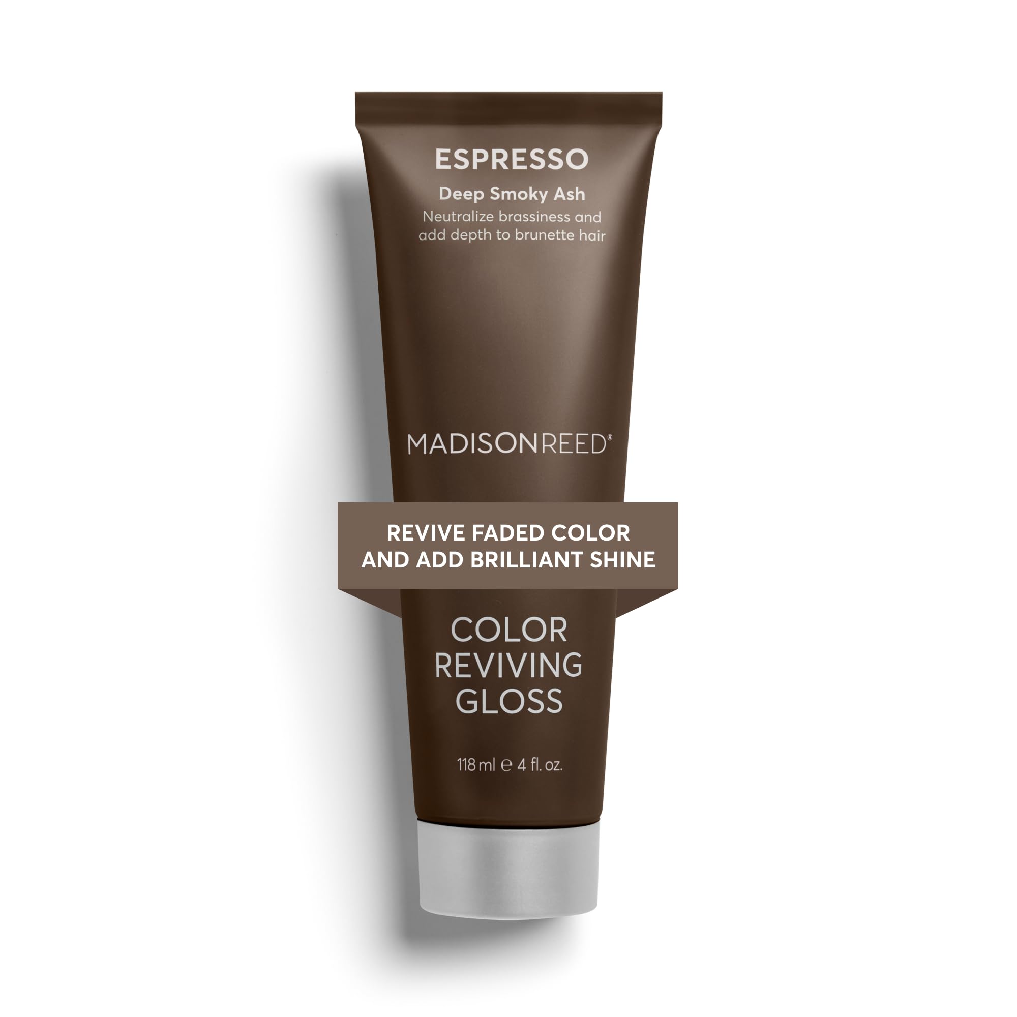 Madison Reed Color Reviving Gloss, Espresso - Brown, Semi-Permanent Hair Dye, Enhances Hair Color & Corrects Tone, Adds Brilliant Shine, Keratin & Argan Oil, 4 Fl Oz (118 mL)