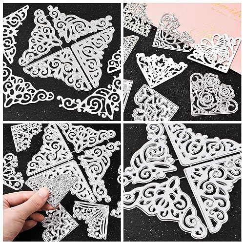 URROMA 12 PCS Lace Corner Metal Cutting Dies - Image 3