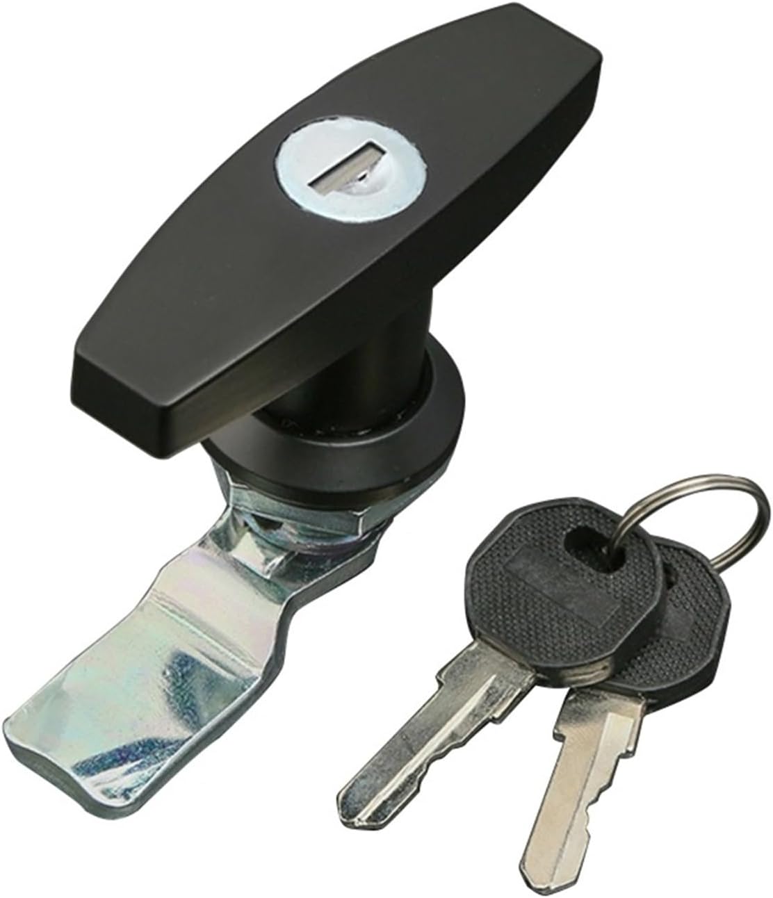 T Handle Lock Padlock Cabinet Door Latch -Theft RV Camper Truck Motor Home Wea(Black)