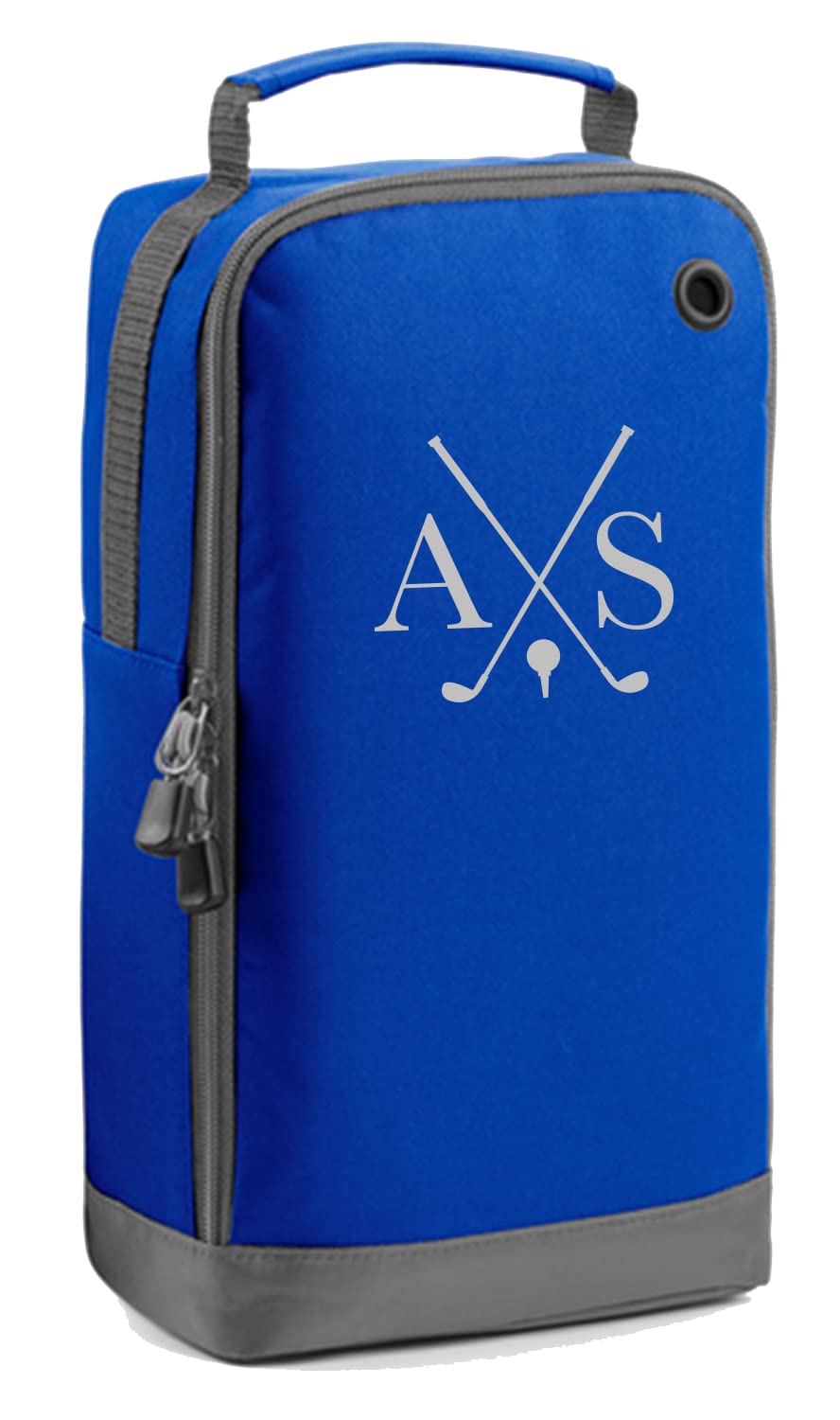 Personalised Golf Bag Golfing Kit Custom Initials Sports Bags for Men Women Mum Dad Father's Day Gift (Royal-Silver)