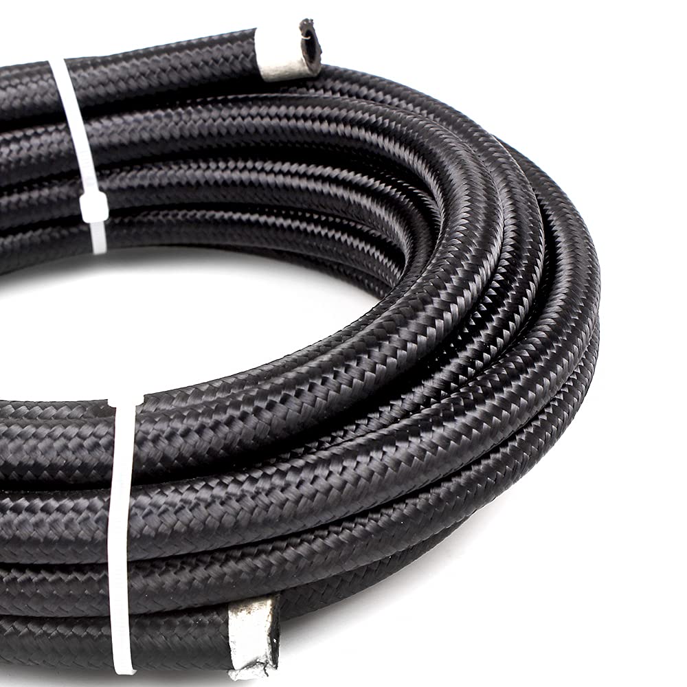 Buy MUGE RACING 12FT 3/8in Nylon Braided Fuel Line Kit 6AN Fuel Line